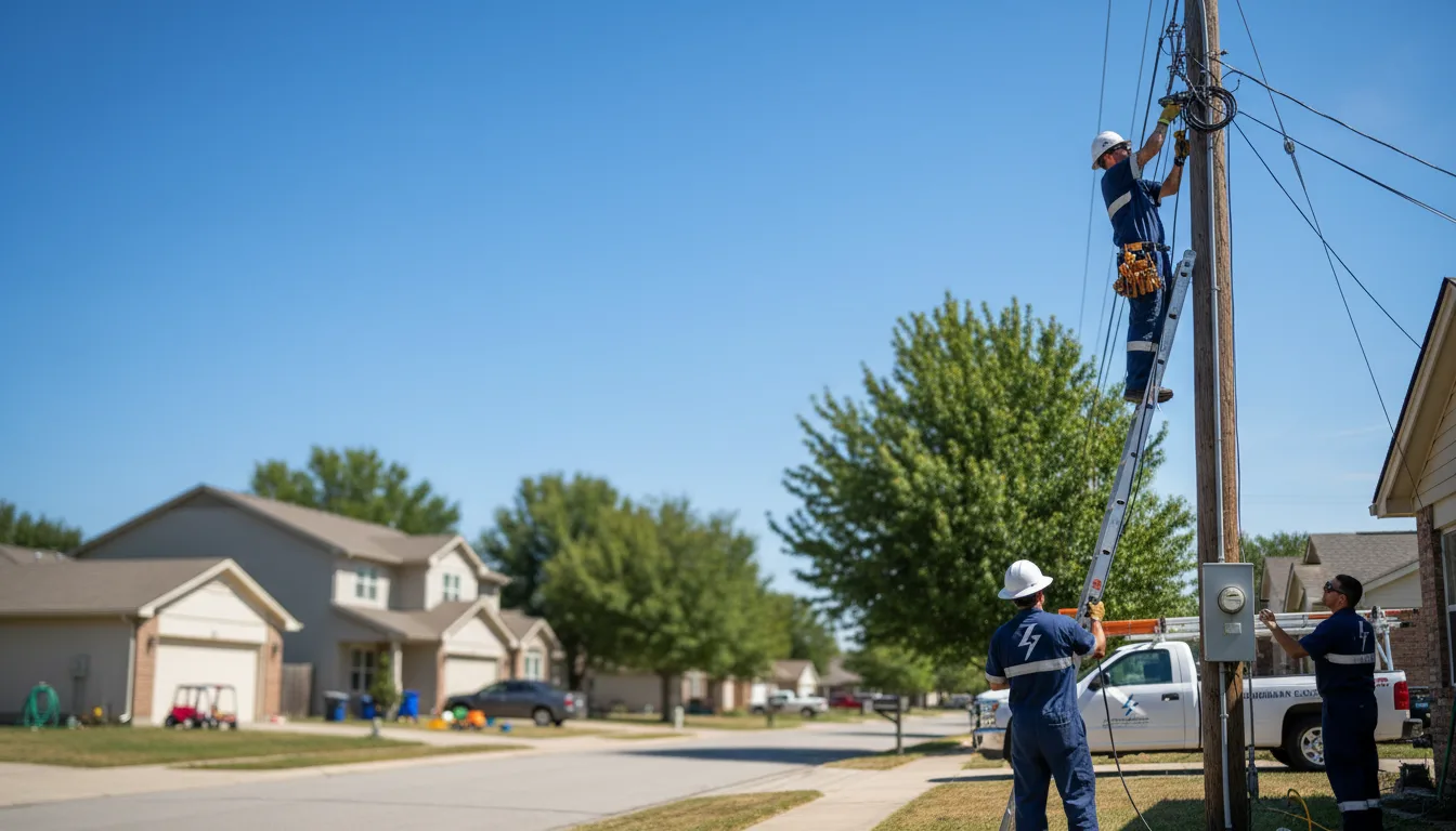 Residential electrician providing installation services in Dresden, TN